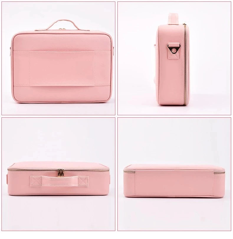 Female Makeup Bag Organizer Professional Artist Case Travel Beauty Cosmetic Box