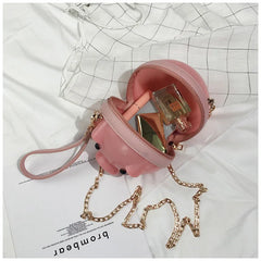 Funny Pig Plastic Jelly Bag Summer Mori Girls Ins Foreign Shoulder Chain Small R