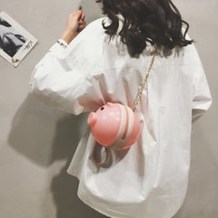 Funny Pig Plastic Jelly Bag Summer Mori Girls Ins Foreign Shoulder Chain Small R