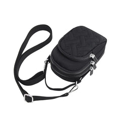 Women's Plaid Waist Pack Nylon Phone Pouch Travel Bag