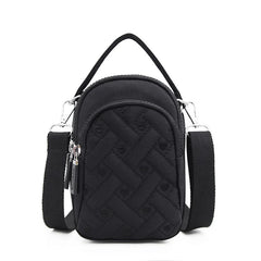 Women's Plaid Waist Pack Nylon Phone Pouch Travel Bag