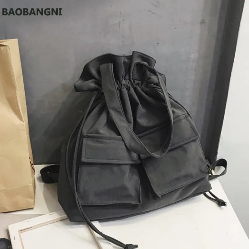Nylon Travel Backpack Women Mochilas Sac A Dos Ladies Laptop Rucksack Men Bag Pa