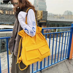 Nylon Travel Backpack Women Mochilas Sac A Dos Ladies Laptop Rucksack Men Bag Pa