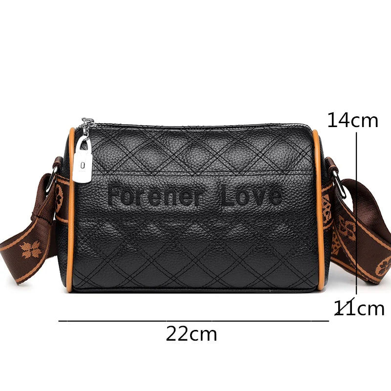 Leather Shoulder Bag Women Handbags High Soft Cowhide Messenger Bag