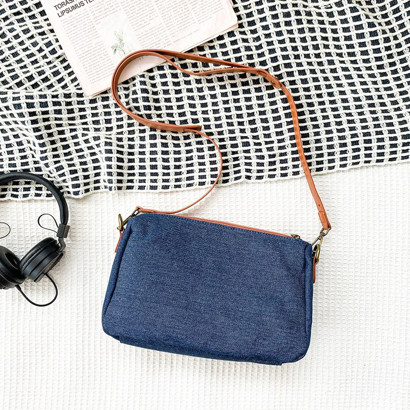 Female Shoulder Bag Denim Crossbody Bags Multifunction Tote Bags Women Bag High