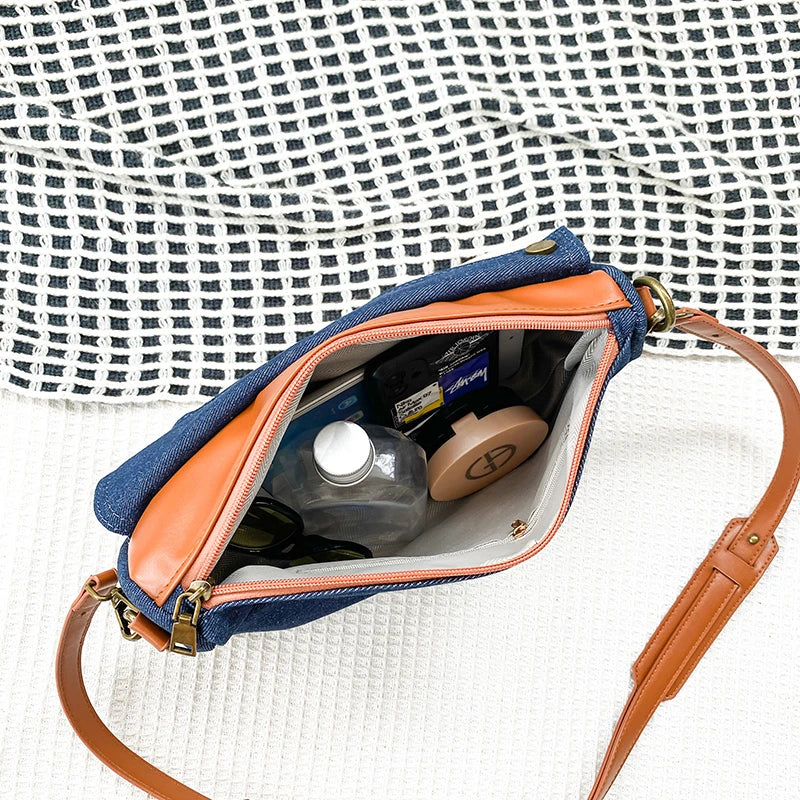 Female Shoulder Bag Denim Crossbody Bags Multifunction Tote Bags Women Bag High