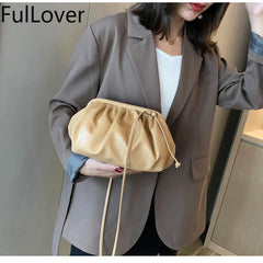 Female Shoulder Bag Pu Leather Crossbody Bags Dumpling Bags