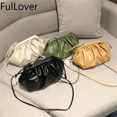 Female Shoulder Bag Pu Leather Crossbody Bags Dumpling Bags