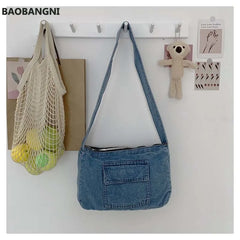Female Shoulder Bag Summer Cowboy Crossbody Bags Multifunction Tote Bags Women B