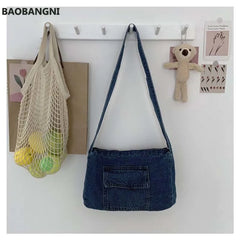Female Shoulder Bag Summer Cowboy Crossbody Bags Multifunction Tote Bags Women B
