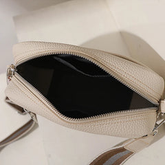 Women Classic Crossbody Bag with Fabric Strap