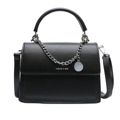Square Tote Bag High PU Leather Women's Handbag Travel Shoulder Messenger Bag
