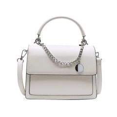 Square Tote Bag High PU Leather Women's Handbag Travel Shoulder Messenger Bag