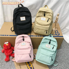 Female Student Backpack Middle School Student Schoolbag
