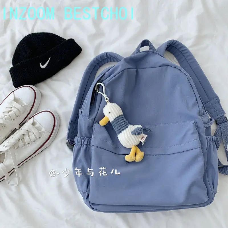 Female Student Harajuku Schoolbag Large Capacity Nylon Backpack