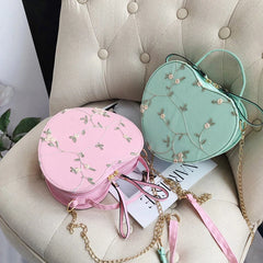 Women's Sweet Lace Heart Handbag Crossbody Bag