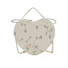 Women's Sweet Lace Heart Handbag Crossbody Bag