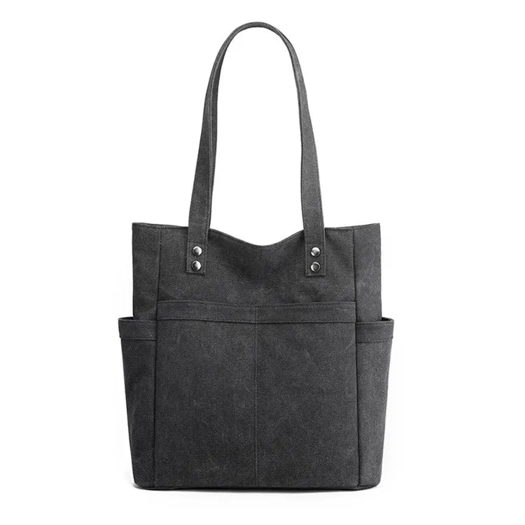Canvas Shoulder Bag Women's Portable Handbag Tote