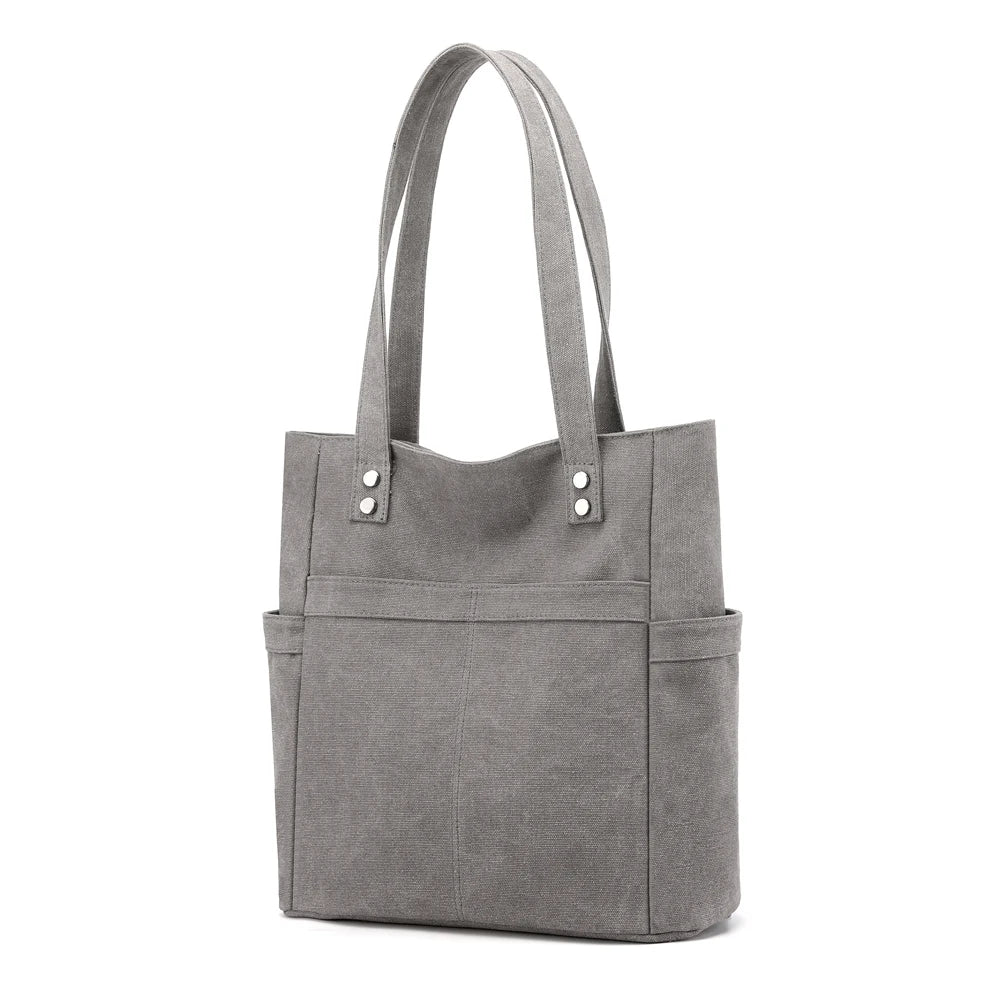 Canvas Shoulder Bag Women's Portable Handbag Tote