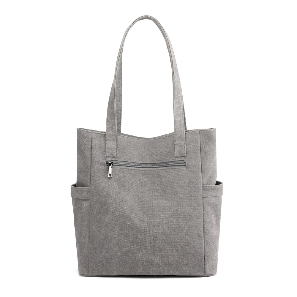 Canvas Shoulder Bag Women's Portable Handbag Tote