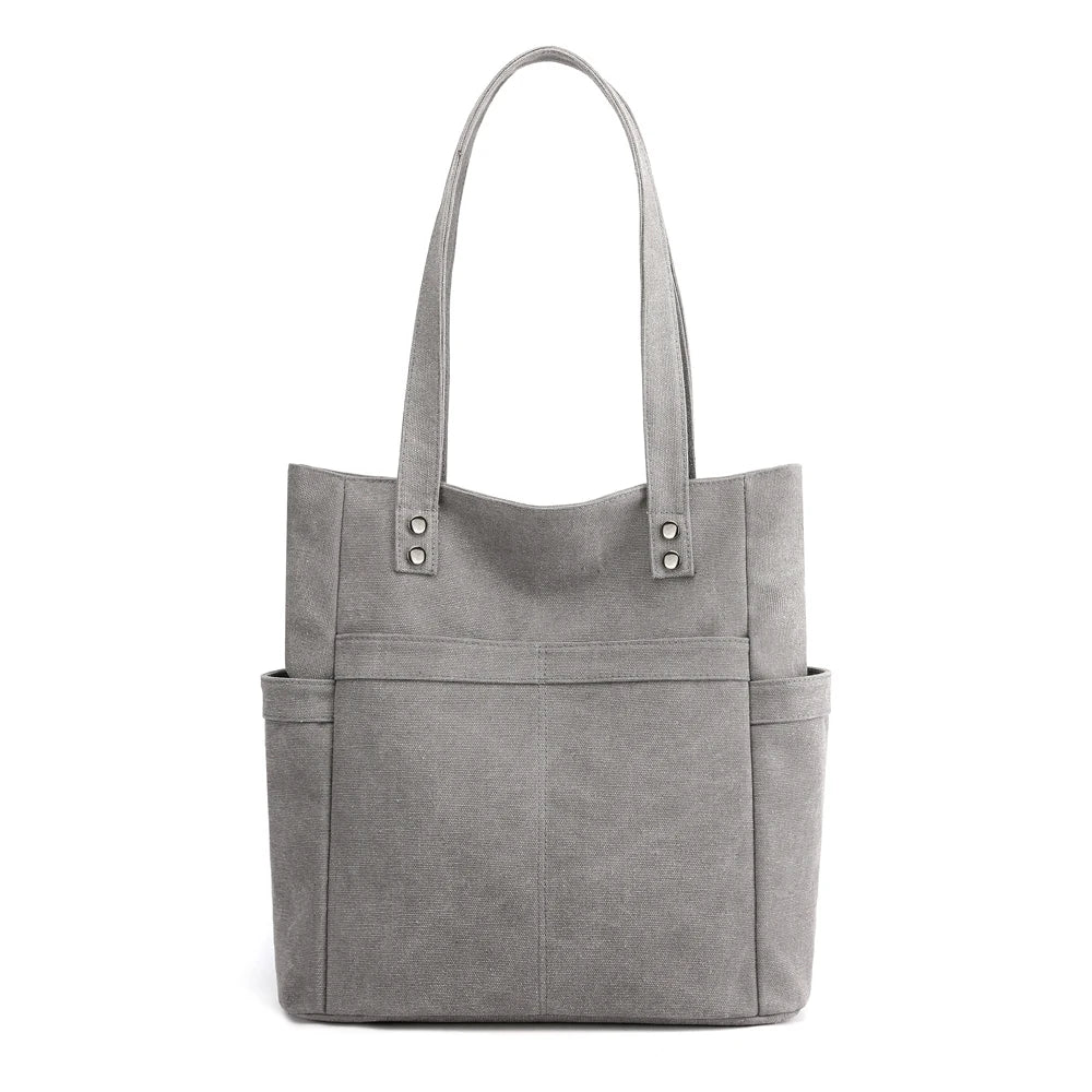 Canvas Shoulder Bag Women's Portable Handbag Tote