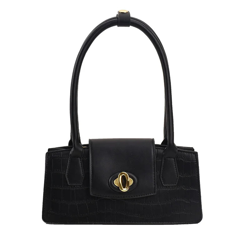 Stone Pattern Leather Tote Bag for Women