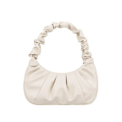 Women's Pleated Handlebags PU Cloud Bags Shoulder Handbag