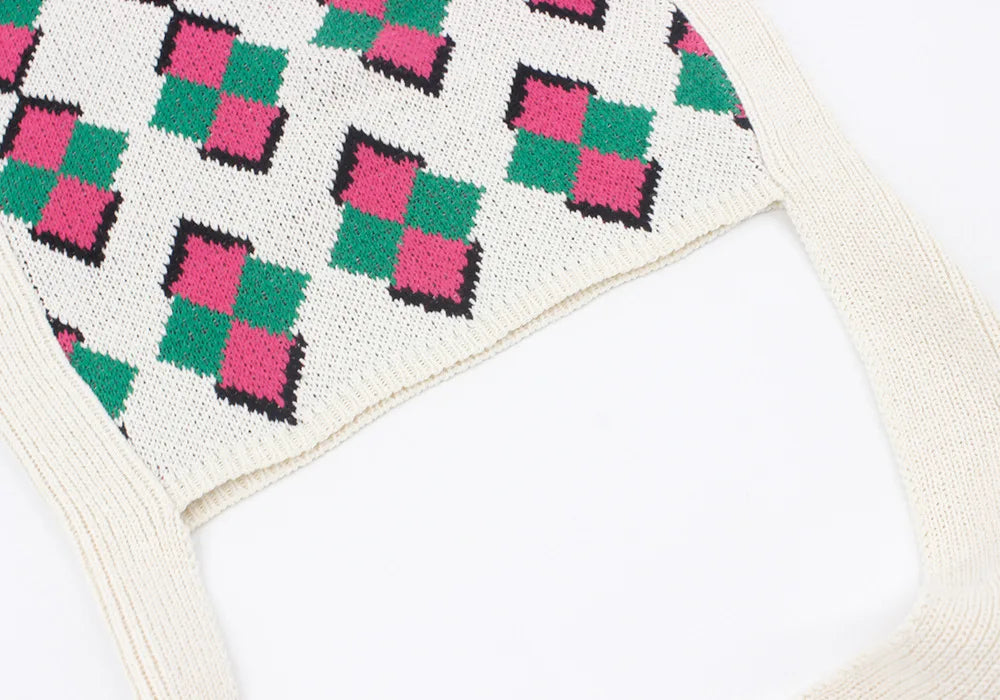 Vintage Crochet Slouchy Pouch Bag Soft Hobo Shoulder Bag