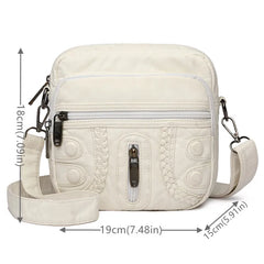 Vintage Leather Women Bag Retro Pu Leather Ladies Casual Shoulder Bag