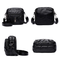 Vintage Leather Women Bag Retro Pu Leather Ladies Casual Shoulder Bag