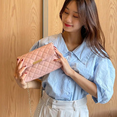Women PU Leather Chain Shoulder Bag Crossbody Handbag