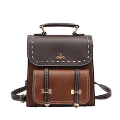 Female PU Mini Backpack Multi-Purpose Shoulder Bag