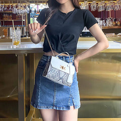 Women's Messenger Bag European American Handbag Casual Shoulder Mini Tote