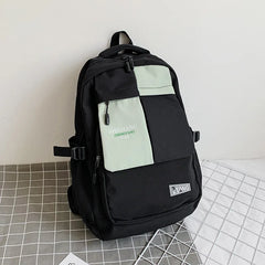 Female Eye-Splice Schoolbag for Teenage Girls Double Front Pocket Mochilas