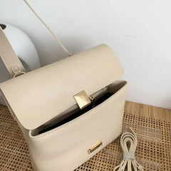 Retro Messenger Bag PU Leather Large Handbag Casual Shoulder Bag