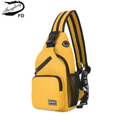 Yellow Small Crossbody Bag for Women Messenger Bags Sling Chest Bag