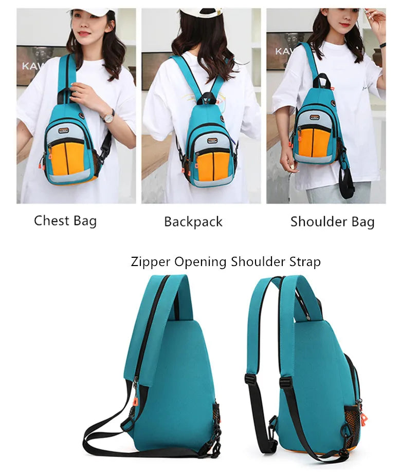 Small Crossbody Messenger Bag for Women, Casual Sling Chest Bag