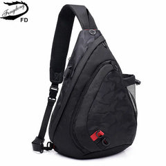 Camouflage Sling Chest Bag Waterproof Small Crossbody Bag