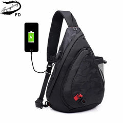 Camouflage Sling Chest Bag Waterproof Small Crossbody Bag