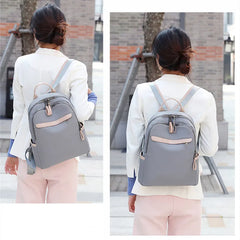 Women Small Backpack Girls Schoolbag Waterproof Laptop Bag