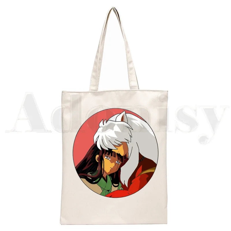 Feudal Demon Inuyasha Higurashi Kagome Anime Handbags Shoulder Bags