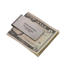 Personalized Engraved Money Clip Bank Card Wallet-Men's Accessories