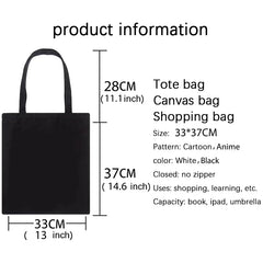 Casual Punk Cartoon Women Bag Treat People with Kindness Shoulder Bags