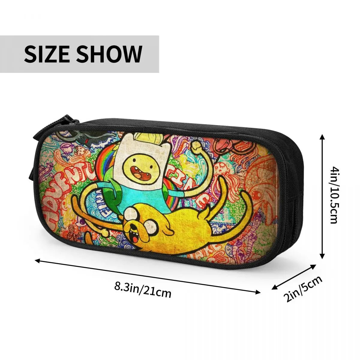 Finn (Adventure Time) Pen Box Student School Anime Zipper Pencase