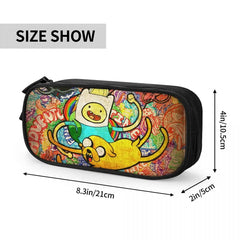 Finn (Adventure Time) Pen Box Student School Anime Zipper Pencase