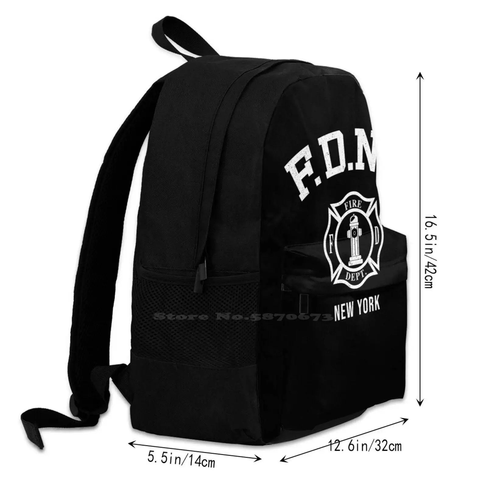 Firefighter Fire Firefighters School Bags For Teenage Girls Laptop Travel Bags