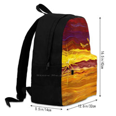 Birds Travel Laptop Bagpack Bags Isaac Isaac Slagle Handpainted