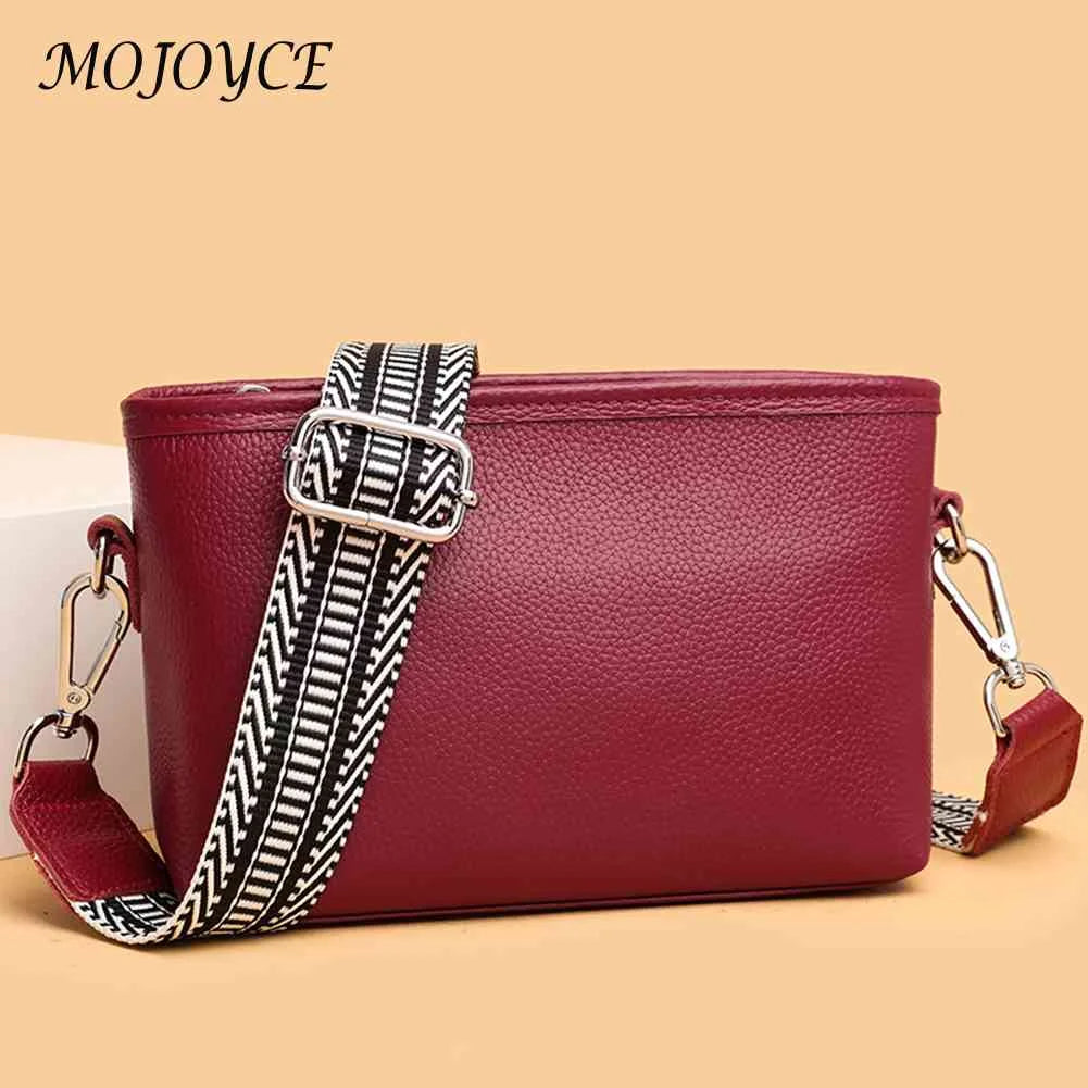 Cowhide Women Purses Wide Strap Tote Bag Soft Casual for Weekend Vacation