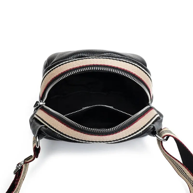 Cowhide Women Bags Handbag Leather Waist Bag Lady Tote Crossbody Shoulder Bag