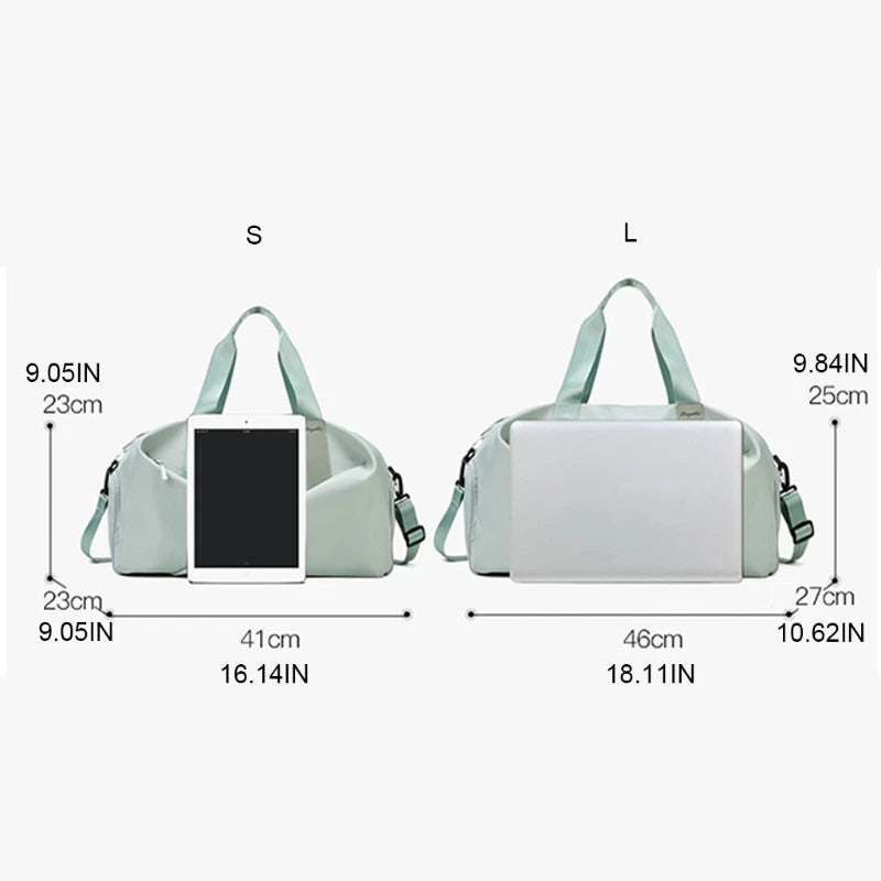 Fitness Gym Bag with Shoe Compartment Waterproof Duffel